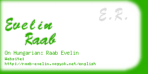 evelin raab business card